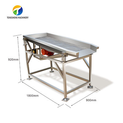1000KG/H Fruit And Vegetable Processing Line Bubble Washing And Vibrating Drying
