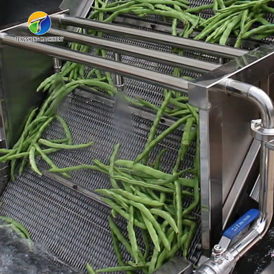 4.5KW Fruit And Vegetable Processing Line Vibration Draining Equipment