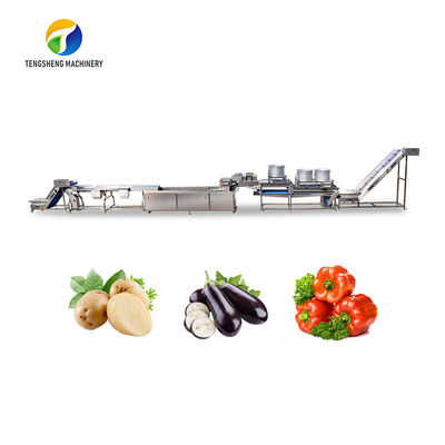 1500KG/H Fruit And Vegetable Processing Line cleaning Sorting Machine