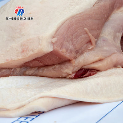 0.75KW Automatic pork skin separator Peeling thickness adjustable pork peeling machine fast peeling machine