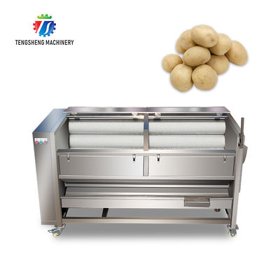 1500KG/H Automatic ginger cleaning peeling machine sweet potato peeling cleaning peeling taro cleaning machine