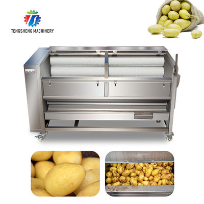 1500KG/H Automatic ginger cleaning peeling machine sweet potato peeling cleaning peeling taro cleaning machine