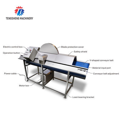 Multifunctional Vegetable Cutting Half Machine 2000KG/H Kitchen Processing Equipment