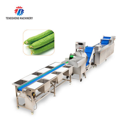 165MM Belt Industrial Vegetable Processing Machine Fruit Selection Washing Cutting Machine