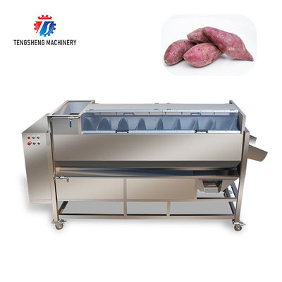 580KG Add large melon and fruit cleaning peeling machine large yield potato peeling machine taro peeling machine