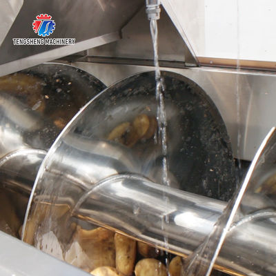 580KG Add large melon and fruit cleaning peeling machine large yield potato peeling machine taro peeling machine
