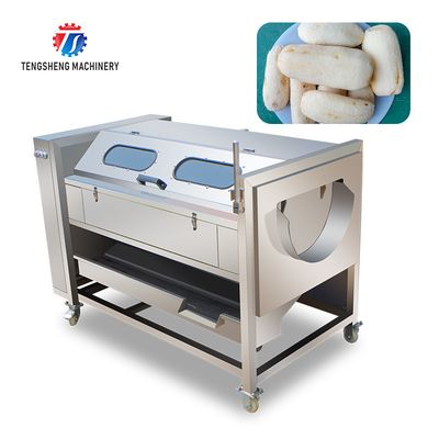 1500KG/H Ginger peeling cleaning machine potato yam peeling machine Wool roller cleaning peeling machine