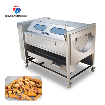 1500KG/H Root Vegetable Washing And Peeling Machine For Restaurant