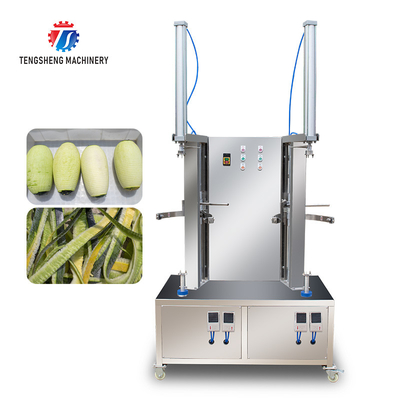 Non Toxic Taro Peeler , 1.5KW Lustre Fruit And Vegetable Peeling Machine 2 Heads