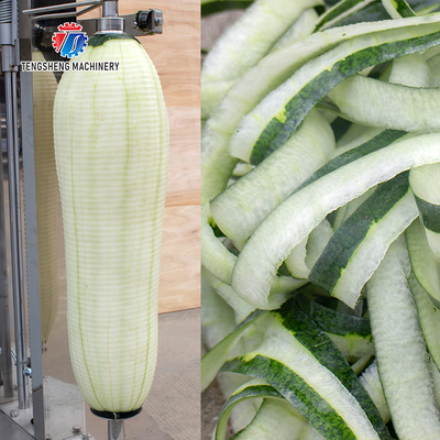 Membrane Unpicked Crackless Fruit And Vegetable Peeler Machine 2 Heads White Gourd