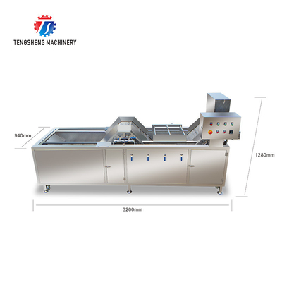 Multifunctional Fruit Washing Machine 3.8KW Vegetable Blanching Equipment