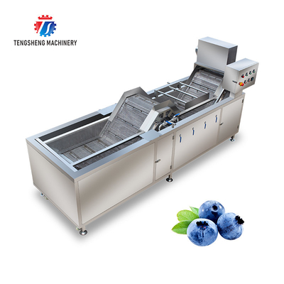 380V 3.5KW Stainless steel blanching machine bubble cleaning blanching equipment water bath spray equipment