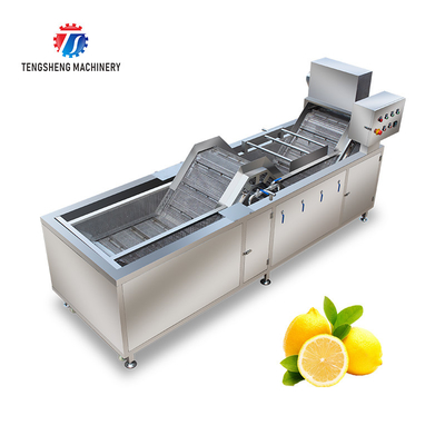 380V 3.5KW Stainless steel blanching machine bubble cleaning blanching equipment water bath spray equipment
