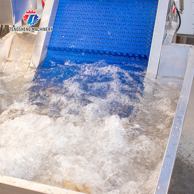 Lifting and conveying of fruit and vegetable pre-foaming materials for supporting equipment of operation line