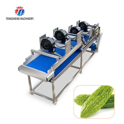 350KG Fruit and vegetable food air drying line flip stainless steel air drying machine