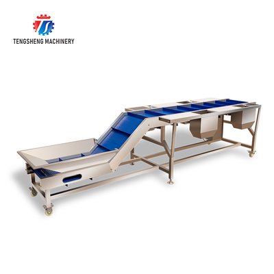 Industrial Automatic Leafy Vegetable and Fruit Lifting Sorting Table Machine