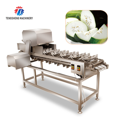 380V 150KG Luffa pumpkin asparagus cucumber lettuce bitter melon slicing machine specifications can be fixed