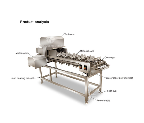 Automatic Vegetable Radish Corn Taro Cutting Half Machine