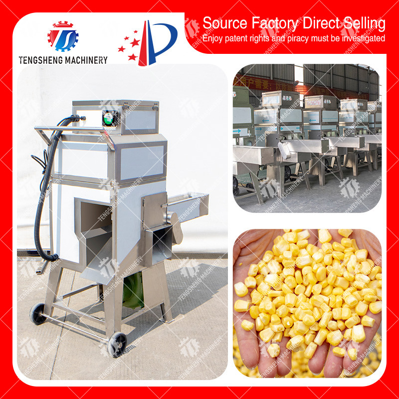 Stainless Steel Sweet Corn Skin Peeler And Thresher Machine Corn Kernel