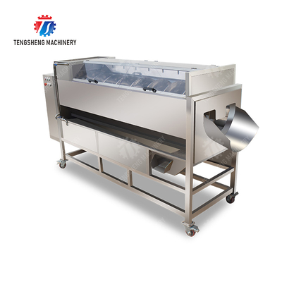 Pre-foaming hoisting roller brush washing production line Fruit Vegetable FOOD processing production Machine