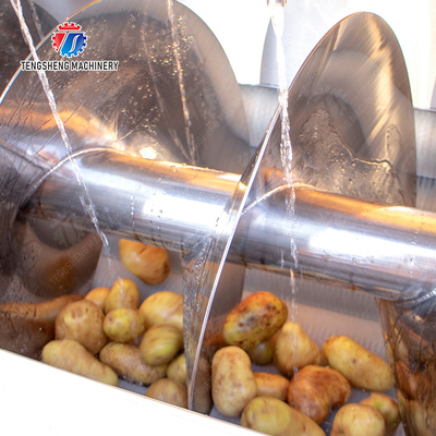 Pre-foaming hoisting roller brush washing production line Fruit Vegetable FOOD processing production Machine