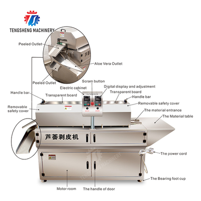 Aloe peeling machine processing production Peeling Machine
