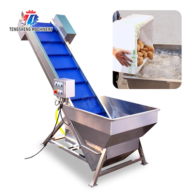 Pre-foaming elevator processing production Destoning Supplying Inspecting Grading Fruit Orange Vegetable Onions horseshoe Ginger Potato Carrot radish Lettuce Baby Cabbage Chinese Cabbage Cabbage