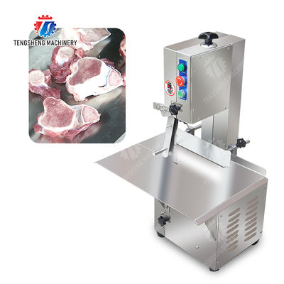 Mutton Chicken Meat Cutting Machine , Canteens Regulating Valve Band Saw Bone Cutting Machine SS
