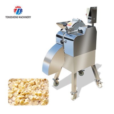 Industrial Carrot Dicing Machine , Sugar Beet Yam Electric Carrot Slicer Machine