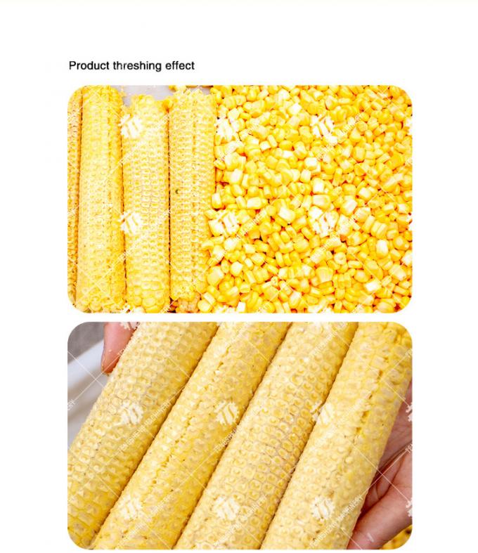 Electric Sweet Corn Peeling Machine Threshing Small Maize Shelling Ear Corn